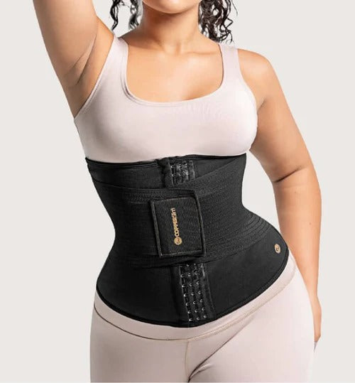 Ceinture Amincissante en Acier pour Femme - Entraîneur de Taille avec Logo Personnalisé et Bandage Ajustable.